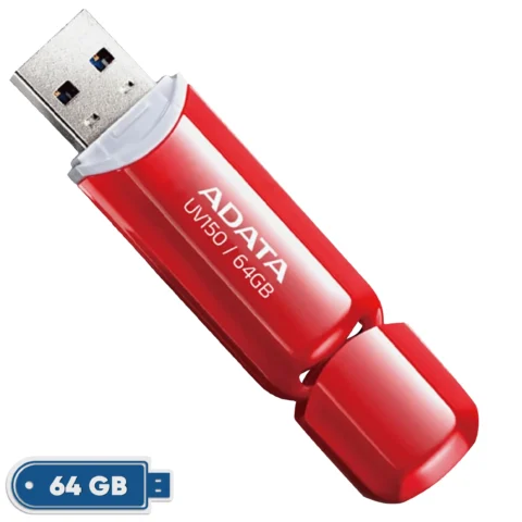 فلش مموری ای دیتا مدل UV150 ظرفیت 64 گیگابایت USB 3.2 Gen1